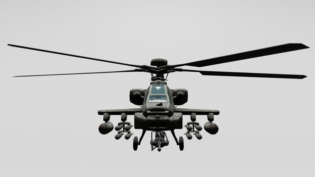 An image of a military helicopter flying in the air photo