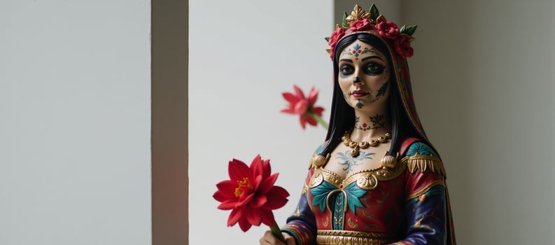Contemporary depiction of La Santa Muerte modern personification of death photo