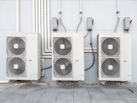 The compressor unit of the air conditioning system. photo