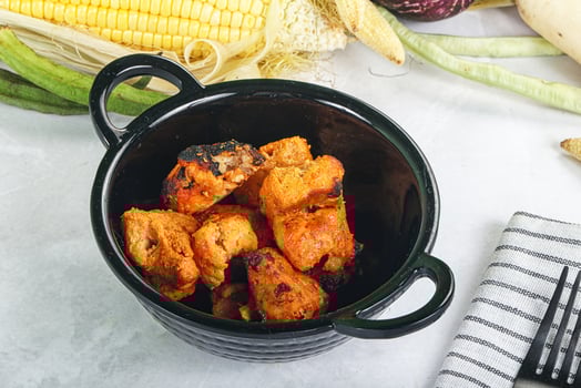 Indian cuisine - Fish Tikka barbecue photo