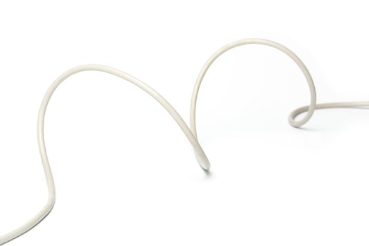 DVI wire isolated on white background photo