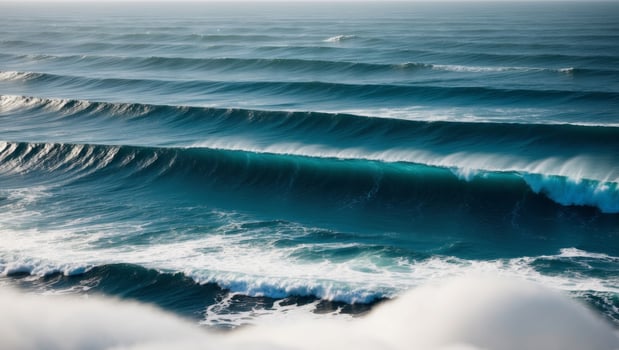 A large wave is seen in the ocean photo