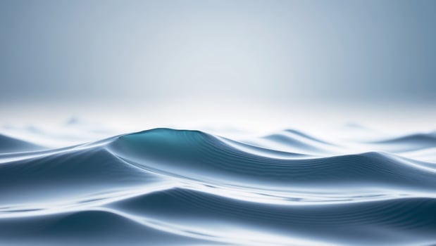 A wave in the ocean with a bright light photo