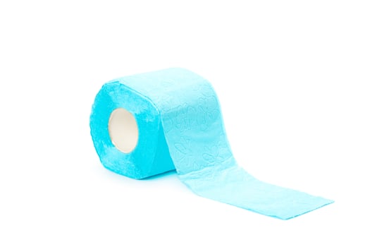 toilet paper isolated on white background photo