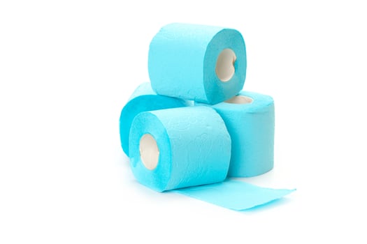 toilet paper isolated on white background photo