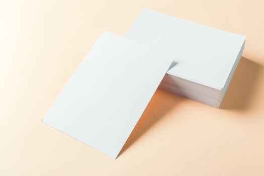 paper blank business cards photo