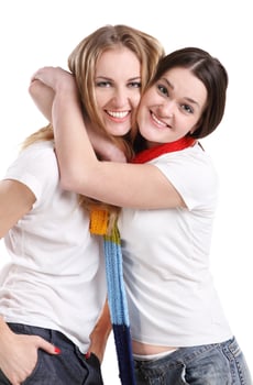 Happy smiling friends photo