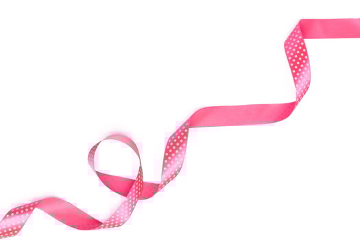 Mix Pink ribbon on a white background photo