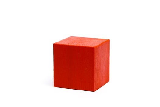 cube isolated on white background photo