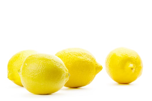 Lemon isolated on white photo