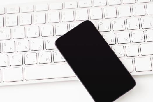 Blank screen Smartphone photo