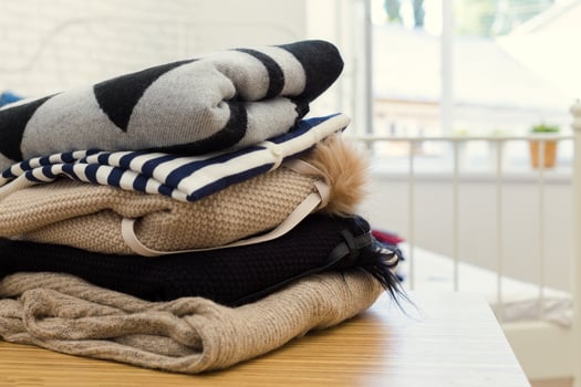 Stack of clothes photo