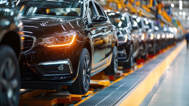 Modern Cars Mass Production Assembly Line for Automotive Industry Insights photo