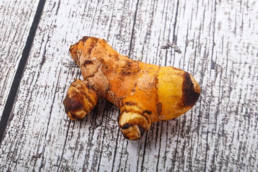 Fresh curcuma root for cooking photo