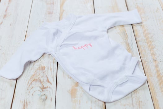set of fashion trendy clothes and kids stuff for little baby girl photo