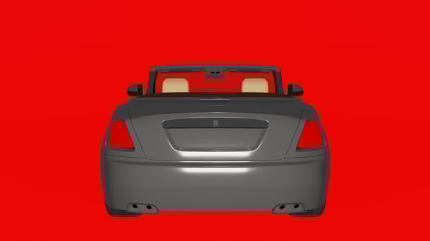 A car on a red background with a red background photo