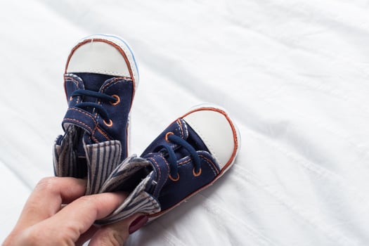 baby booties for little boy photo