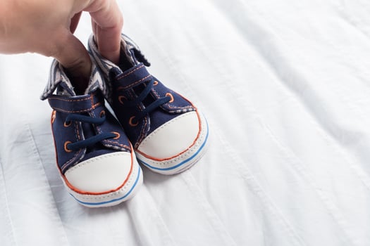 baby booties for little boy photo