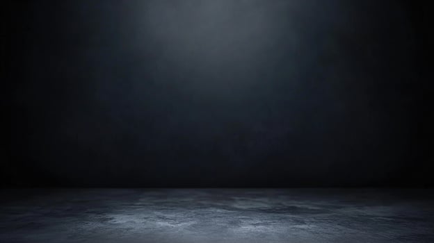 Dark room with concrete floor and light photo