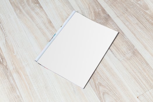 Mock up, photo paper, white sheet