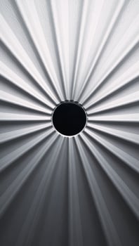 Illustrated scene featuring a radial pattern with a silvery metal texture as the backdrop photo