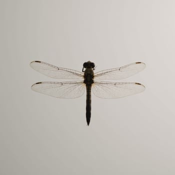 Minimalist Japanese artwork featuring dragonfly invertebrate silhouette photo