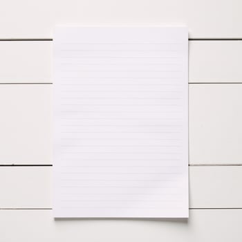 White shiplap farmhouse background for notebook with lined blank page design photo