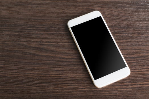 mobile, smartphone with black blank screen photo