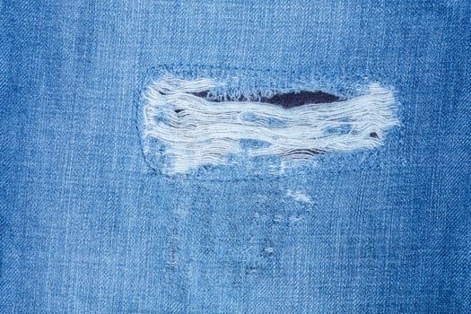 Detail of blue jeans photo