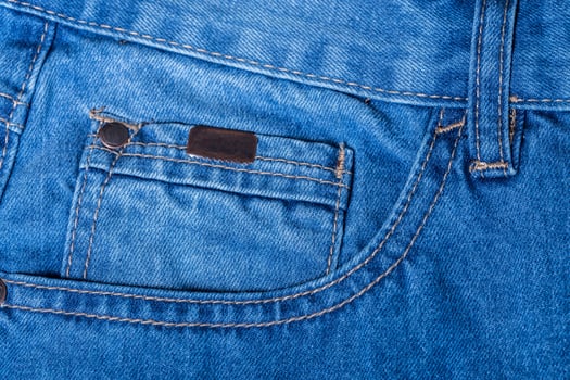 Detail of blue jeans photo