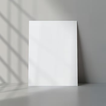 Add your design to this blank flyer mockup photo