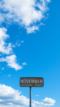 rusty sign november photo