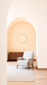 modern armchair a minimalist interior photo