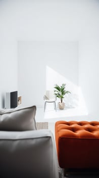 white chair a modern minimalist room photo