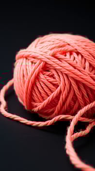 close- a coral ball yarn photo
