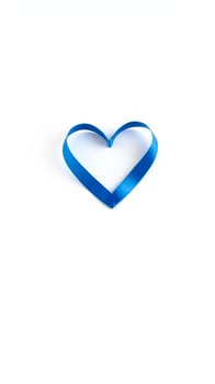 blue ribbon heart photo