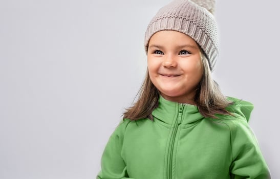 Portrait of a child in hat photo