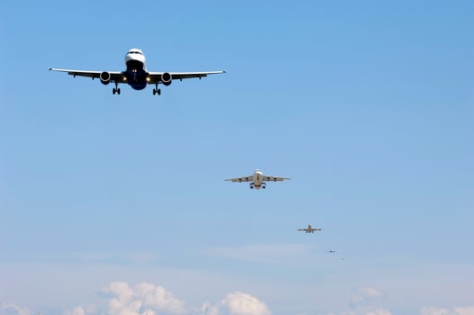 Planes ready to land photo