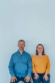 Two happy friendly diverse professionals,man and woman.partnership teamwork ,motivation photo