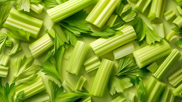 Celery vegetable pattern organic agriculture farm nature background photo
