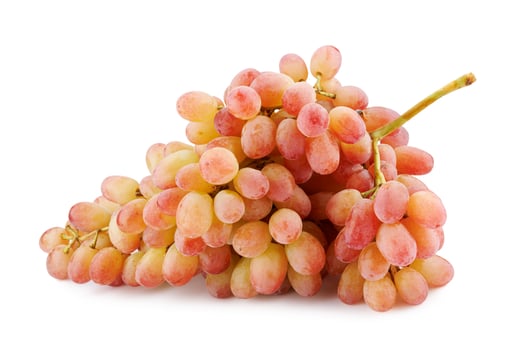 Juicy beautiful bunch of grapes isolated on white background. photo