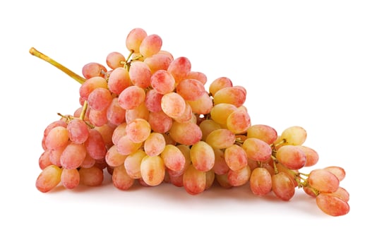 Juicy beautiful bunch of grapes isolated on white background. photo