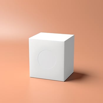 Blank Box Mock Up photo