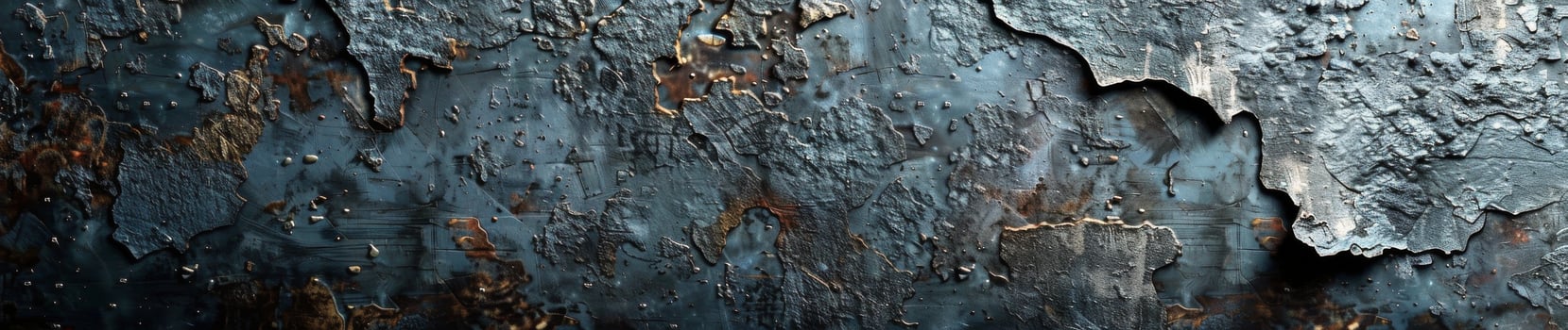 Close Up of Weathered Metal Surface With Rust photo
