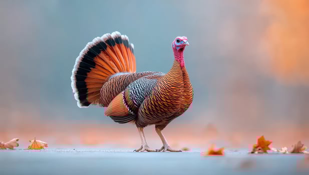 Wild Turkey in Autumn, A Symbol of Thanksgiving photo