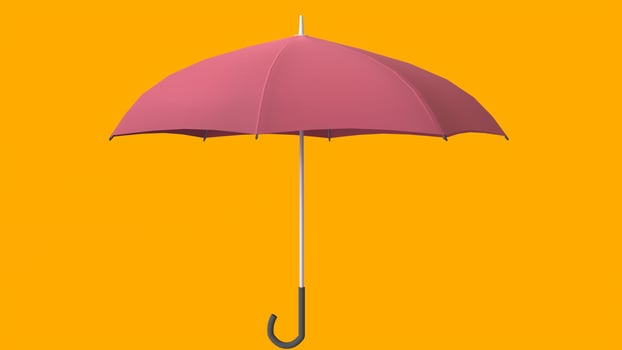umbrella with yellow background photo