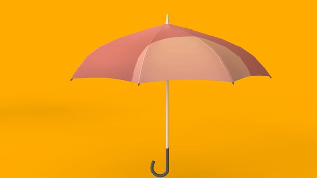 umbrella with yellow background photo
