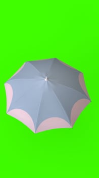 umbrella with green background photo