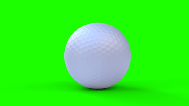 golf ball with green background photo