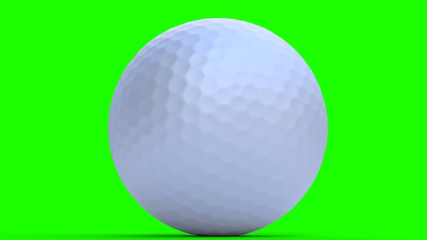 golf ball with green background photo
